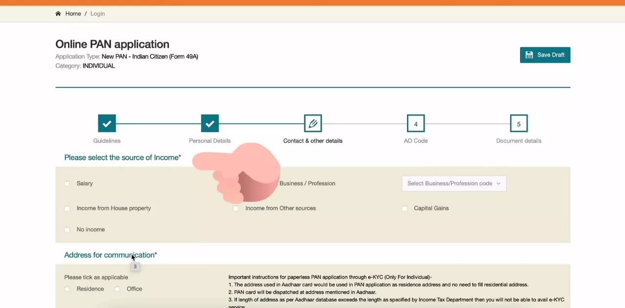 Pancard apply process 13
