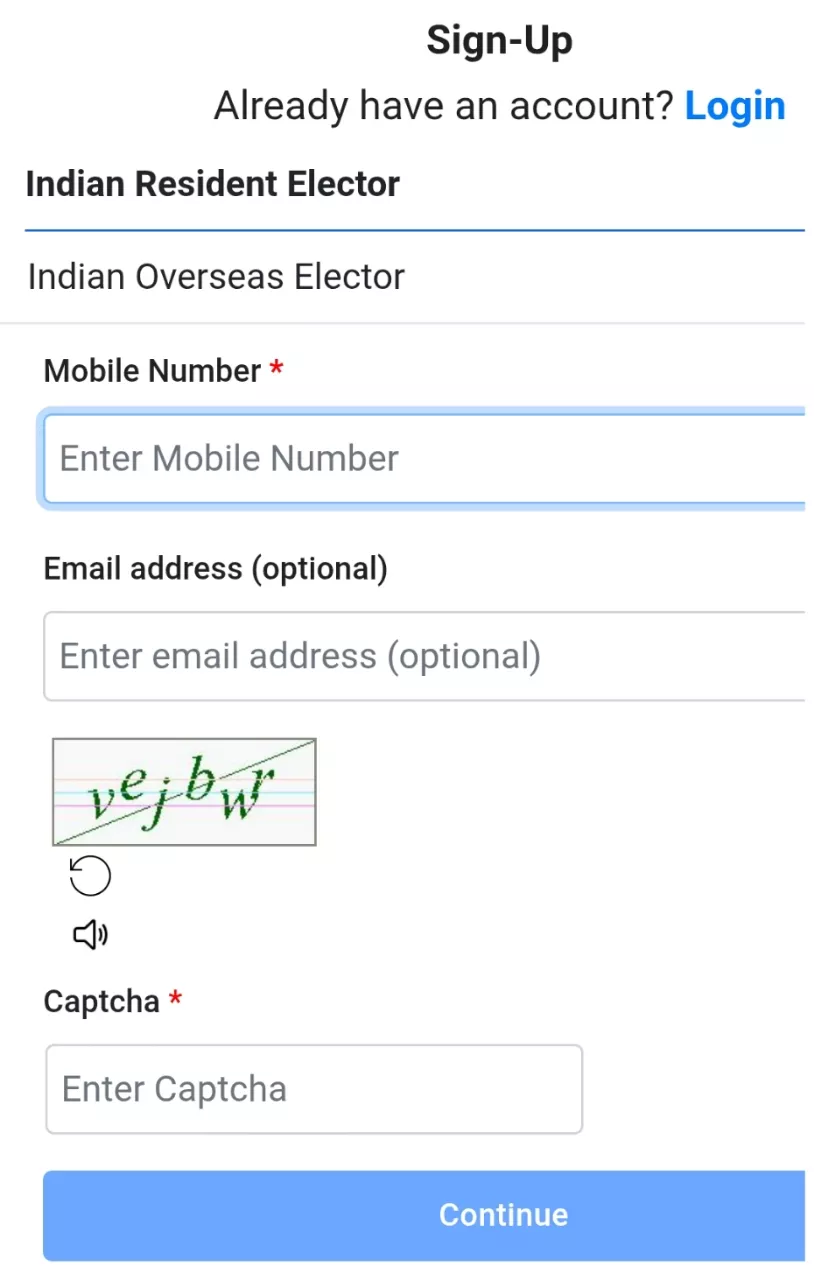 Voter card apply process 2