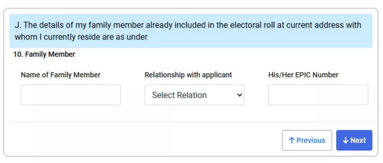 Voter card apply step 11
